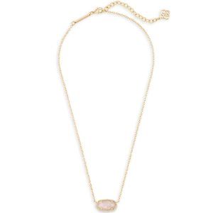 Kendra Scott | Rose Quartz Elisa Pendant Necklace